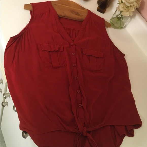 Torrid/Large/ size 0/maroon shirt - Picture 1 of 8
